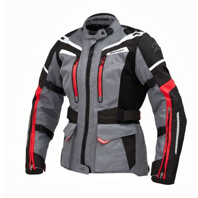 Giacca moto Tecnica Spyke Compass Lady Dry Tecno Grigio Gial taglia 40 Giacca moto Tecnica Spyke Compass Lady Dry Tecno Grigio Gial taglia 40
