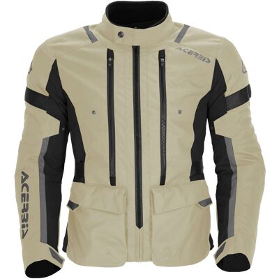 Giacca Moto Tessuto Acerbis X-Travel 2.0 Beige Nero taglia M Giacca Moto Tessuto Acerbis X-Travel 2.0 Beige Nero taglia M