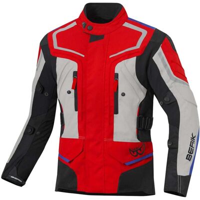 Giacca Moto Tessuto Berik 2.0 Touring NJ203331 BK Rosso Blu taglia 48 Giacca Moto Tessuto Berik 2.0 Touring NJ203331 BK Rosso Blu taglia 48