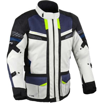 Giacca Moto Tessuto DIFI Explore Aerotex Grigio Blu taglia XL Giacca Moto Tessuto DIFI Explore Aerotex Grigio Blu taglia XL
