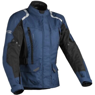 Giacca Moto Tessuto Donna DIFI Navigator Aerotex Blu Nero taglia XL Giacca Moto Tessuto Donna DIFI Navigator Aerotex Blu Nero taglia XL