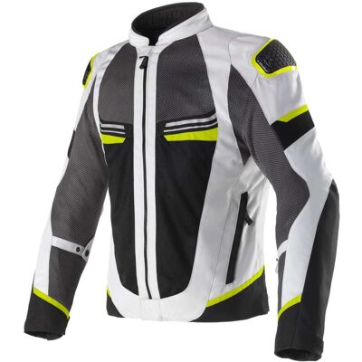 Giacca Moto Traforata Clover AIRJET 6 Grigio Nero Giallo taglia XL Giacca Moto Traforata Clover AIRJET 6 Grigio Nero Giallo taglia XL