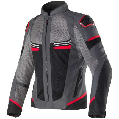 Giacca Moto Traforata Clover AIRJET 6 Grigio Rosso Nero taglia L Giacca Moto Traforata Clover AIRJET 6 Grigio Rosso Nero taglia L