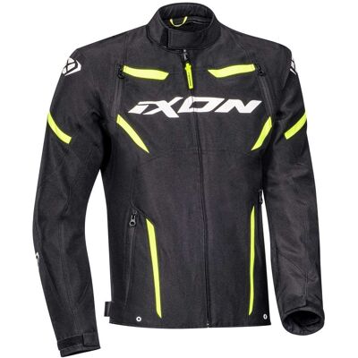 Giubbotto Moto Certificato Ixon STRIKER Nero Bianco Giallo taglia L Giubbotto Moto Certificato Ixon STRIKER Nero Bianco Giallo taglia L