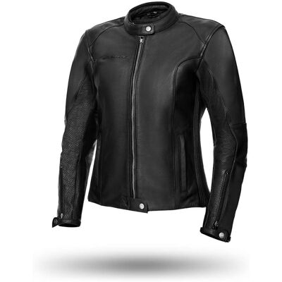 Giubbotto Moto Donna In Pelle Custom Spyke RIDE LADY Nero taglia 46 Giubbotto Moto Donna In Pelle Custom Spyke RIDE LADY Nero taglia 46