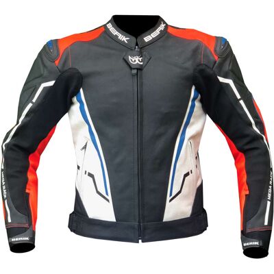 Giubbotto Moto Tecnico Berik 2.0 in Pelle LJ 181334-B Racing taglia 48 Giubbotto Moto Tecnico Berik 2.0 in Pelle LJ 181334-B Racing taglia 48