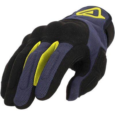 Guanti Moto Acerbis CE PYRAMID Nero Blu taglia M Guanti Moto Acerbis CE PYRAMID Nero Blu taglia M