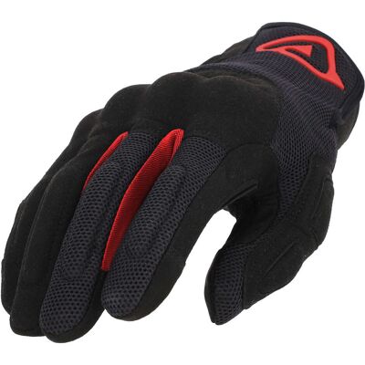 Guanti Moto Acerbis CE PYRAMID Nero Rosso taglia L Guanti Moto Acerbis CE PYRAMID Nero Rosso taglia L