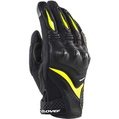 Guanti Moto Clover RAPTOR 3 Nero Giallo taglia M Guanti Moto Clover RAPTOR 3 Nero Giallo taglia M
