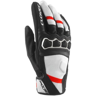 Guanti Moto Estivi Clover AIRTOUCH 2 Bianco Rosso taglia M Guanti Moto Estivi Clover AIRTOUCH 2 Bianco Rosso taglia M