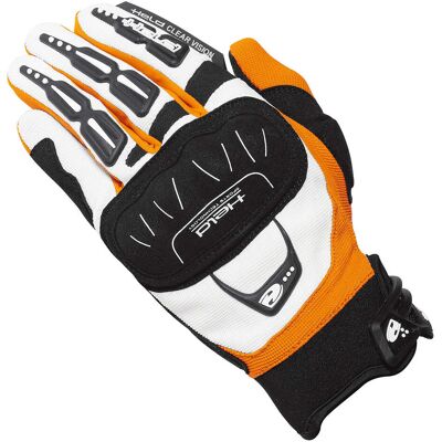 Guanti Moto Held Backflip Bianco Arancione taglia 12 Guanti Moto Held Backflip Bianco Arancione taglia 12