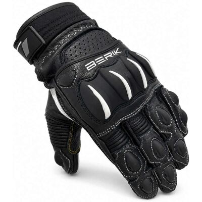 Guanti Moto In Pelle Berik 2.0 235106FR Nero taglia M Guanti Moto In Pelle Berik 2.0 235106FR Nero taglia M
