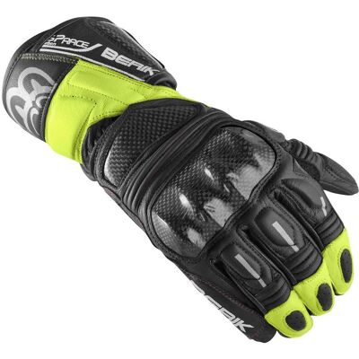 Guanti Moto In Pelle Racing Berik 2.0 195102 Nero giallo Flu taglia 3X Guanti Moto In Pelle Racing Berik 2.0 195102 Nero giallo Flu taglia 3X