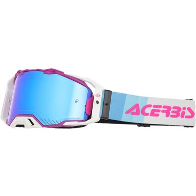 Maschera per Motocross ACERBIS VULCAN MIRROR Giallo Viola/Bi taglia un Maschera per Motocross ACERBIS VULCAN MIRROR Giallo Viola/Bi taglia un