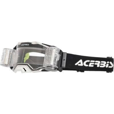 MASCHERA per Motocross ACERBIS VULCAN+ROLL OFF Bianco/Nero taglia unic MASCHERA per Motocross ACERBIS VULCAN+ROLL OFF Bianco/Nero taglia unic