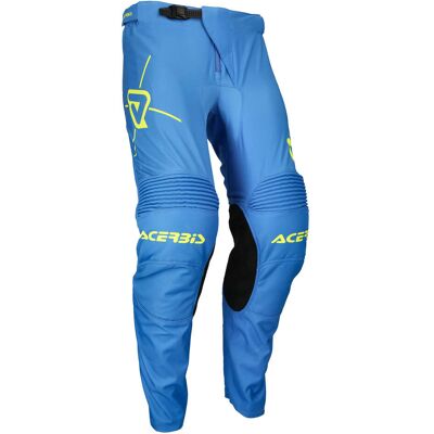 Pantalone Moto Cross Enduro Acerbis MX TRACK INC. Blu Giallo taglia 36 Pantalone Moto Cross Enduro Acerbis MX TRACK INC. Blu Giallo taglia 36