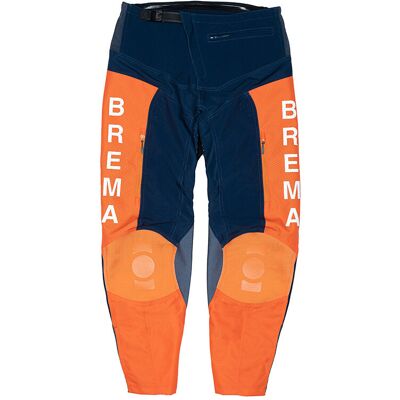 Pantaloni Moto Brema Valli XR-P Arancio Blu taglia L Pantaloni Moto Brema Valli XR-P Arancio Blu taglia L