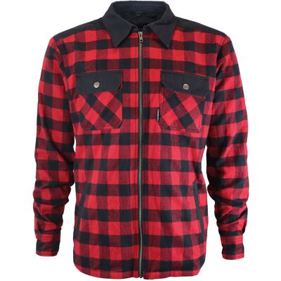 Sovracamicia Moto Harisson RANGER Rosso Nero taglia S Sovracamicia Moto Harisson RANGER Rosso Nero taglia S