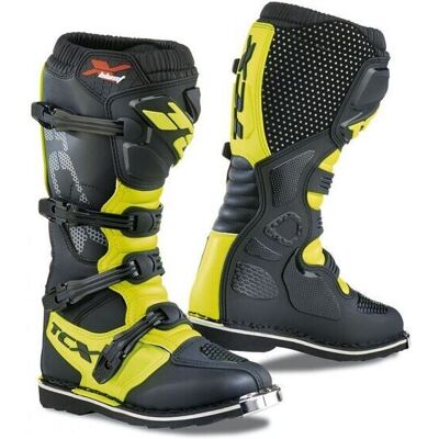 Stivali Moto Cross Off Road Tcx X-BLAST Nero Giallo Fluo taglia 41 Stivali Moto Cross Off Road Tcx X-BLAST Nero Giallo Fluo taglia 41