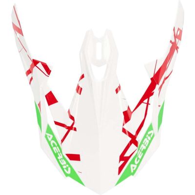 Tesina Acerbis per Casco X-TRACK 2206 Verde Bianco taglia unica Tesina Acerbis per Casco X-TRACK 2206 Verde Bianco taglia unica