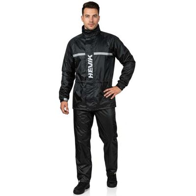 Tuta Antipioggia 2 Pezzi Hevik DRY LIGHT Nero taglia 3XL Tuta Antipioggia 2 Pezzi Hevik DRY LIGHT Nero taglia 3XL