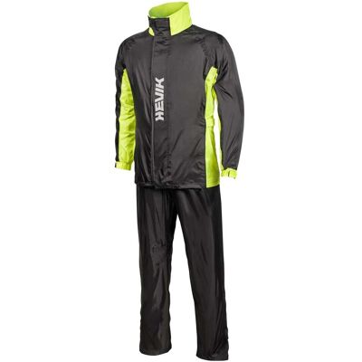 Tuta Antipioggia 2 Pezzi Hevik TWISTER RAIN Fluo Nero Giallo taglia S Tuta Antipioggia 2 Pezzi Hevik TWISTER RAIN Fluo Nero Giallo taglia S