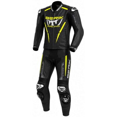 Tuta Moto Divisibile Berik 2.0 X-Race 2PCS Nero Giallo Fluo taglia 52 Tuta Moto Divisibile Berik 2.0 X-Race 2PCS Nero Giallo Fluo taglia 52