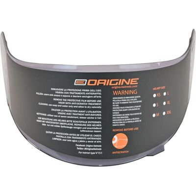 Visiera Fumè per Casco Origine DINAMO taglia unica Visiera Fumè per Casco Origine DINAMO taglia unica