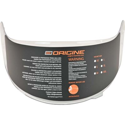 Visiera Trasparente per Casco Origine DINAMO taglia unica Visiera Trasparente per Casco Origine DINAMO taglia unica
