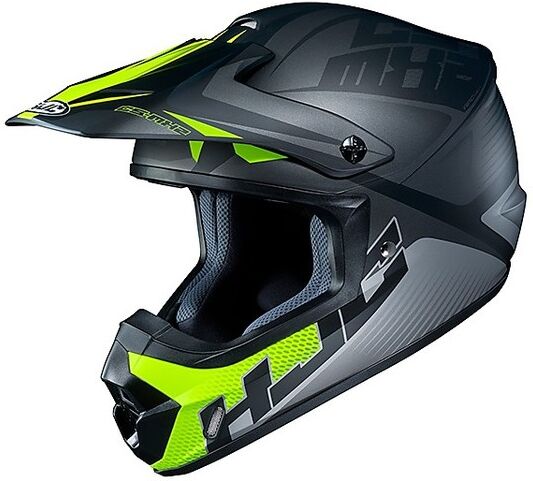 Hjc Casco cross enduro moto hjc cs-mx ii mc5sf grigio giallo fluo