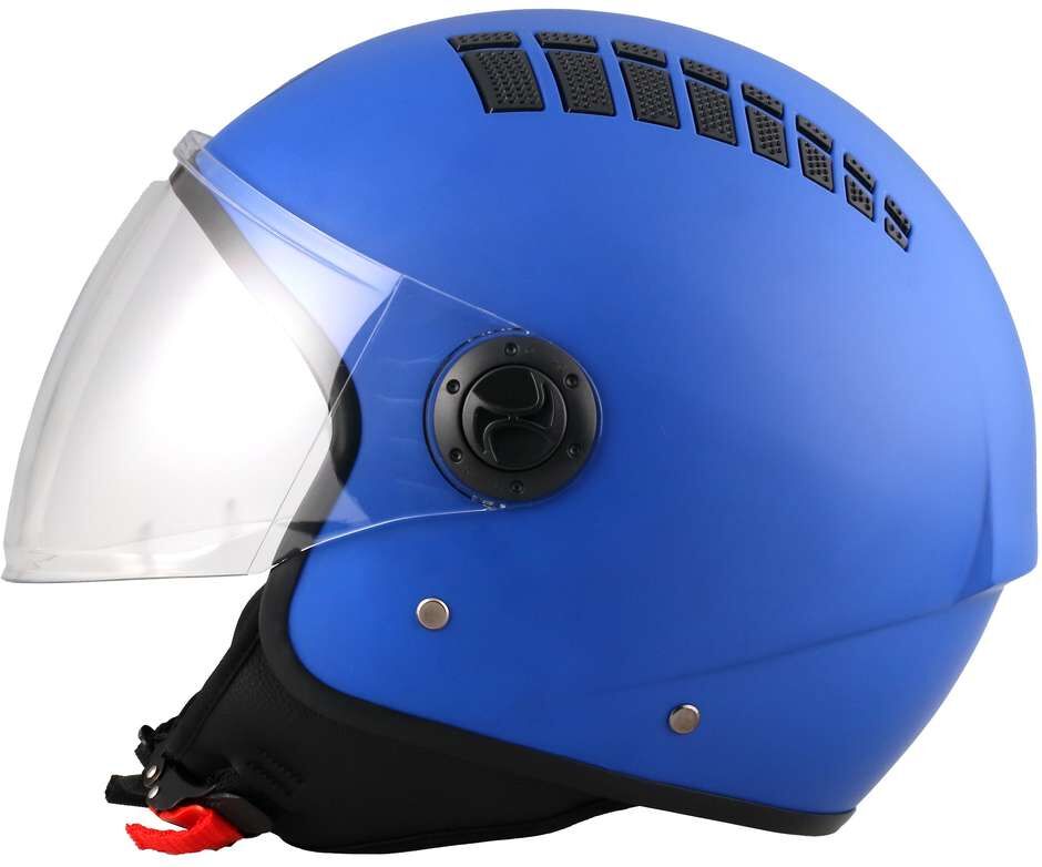 Bhr Casco demi-jet moto bhr 810 air blu opaco