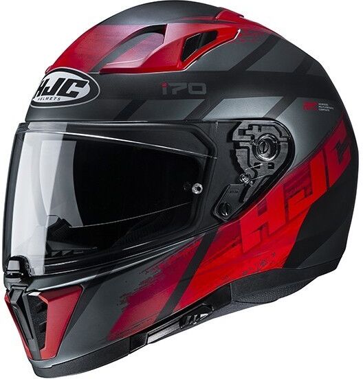 Hjc Casco integrale doppia visiera moto hjc i70 reden mc5 nero rosso opaco