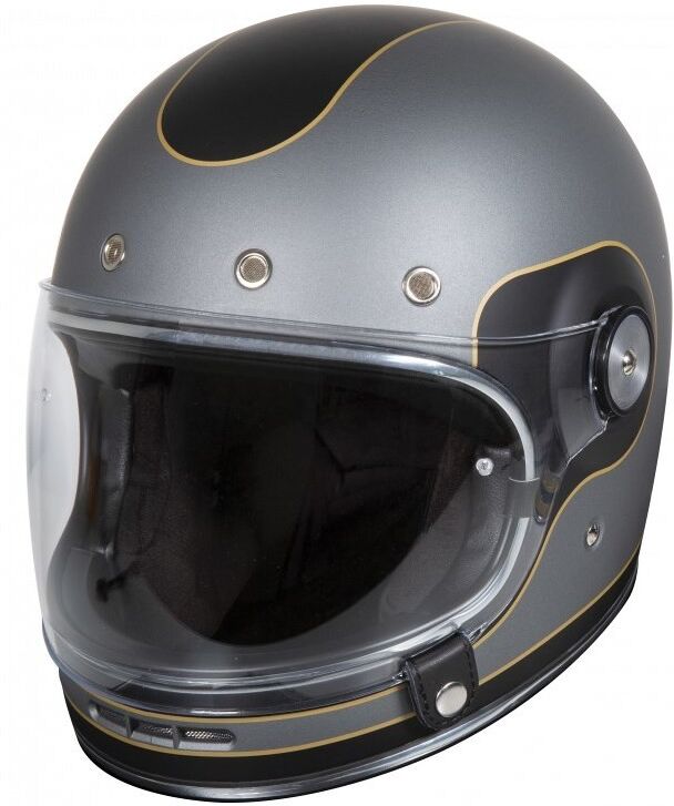 Stormer Casco integrale vintage stormer origin multi grigio opaco nero