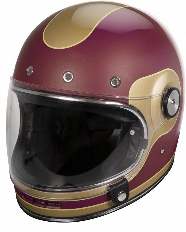 Stormer Casco integrale vintage stormer origin multi rosso opaco oro