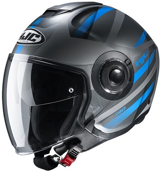 Hjc Casco jet doppia visiera moto hjc i40 remi mc2sf blu opaco