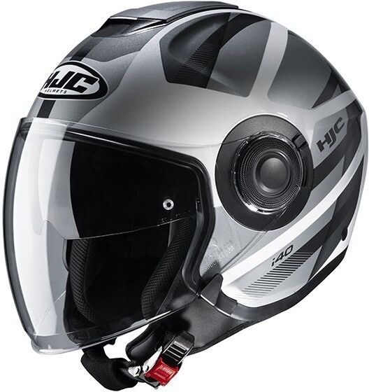 Hjc Casco jet doppia visiera moto hjc i40 remi mc5 grigio