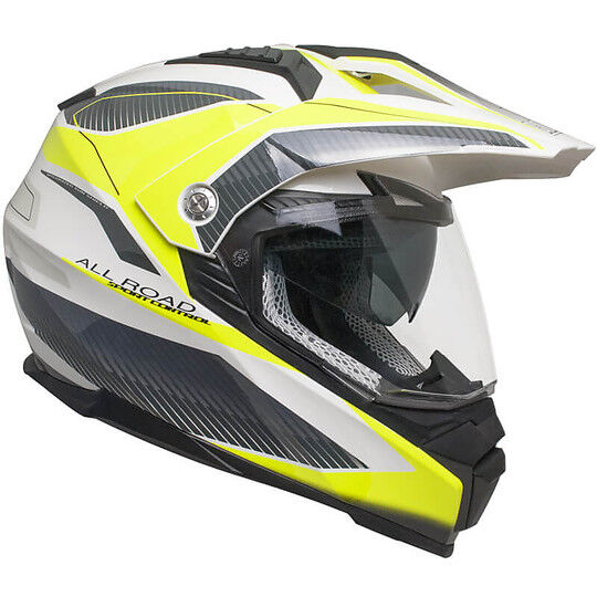 Cgm Casco moto integrale touring doppia visiera cgm 606g forward giallo fluo