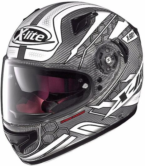 X-lite Casco moto integrale x-lite x-661 extreme titanium honeycomb n-com 08 titanio