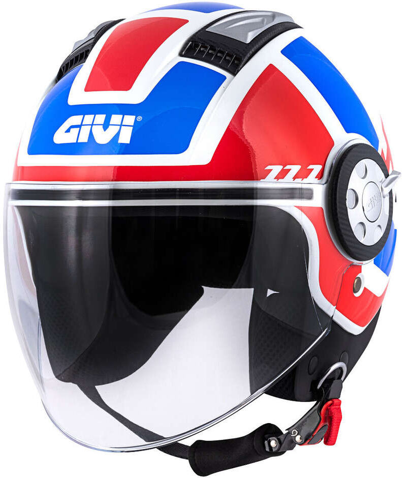 Givi Casco moto jet givi 11.1 air jet-r class bianco rosso blu