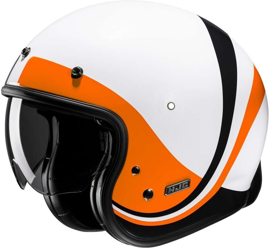 Hjc Casco Moto Jet Hjc V31 EMGO MC7 Bianco Arancio taglia L