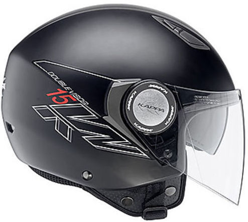 Kappa Casco moto jet kappa kv15 doppia visiera nero opaco