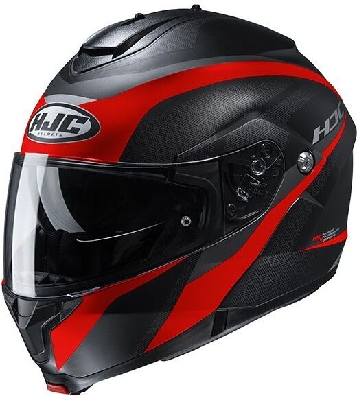 Hjc Casco moto modulare hjc c91 taly nero opaco rosso