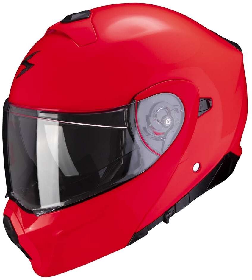 Scorpion Casco moto modulare omologato p/j scorpion exo-930 solid rosso fluo