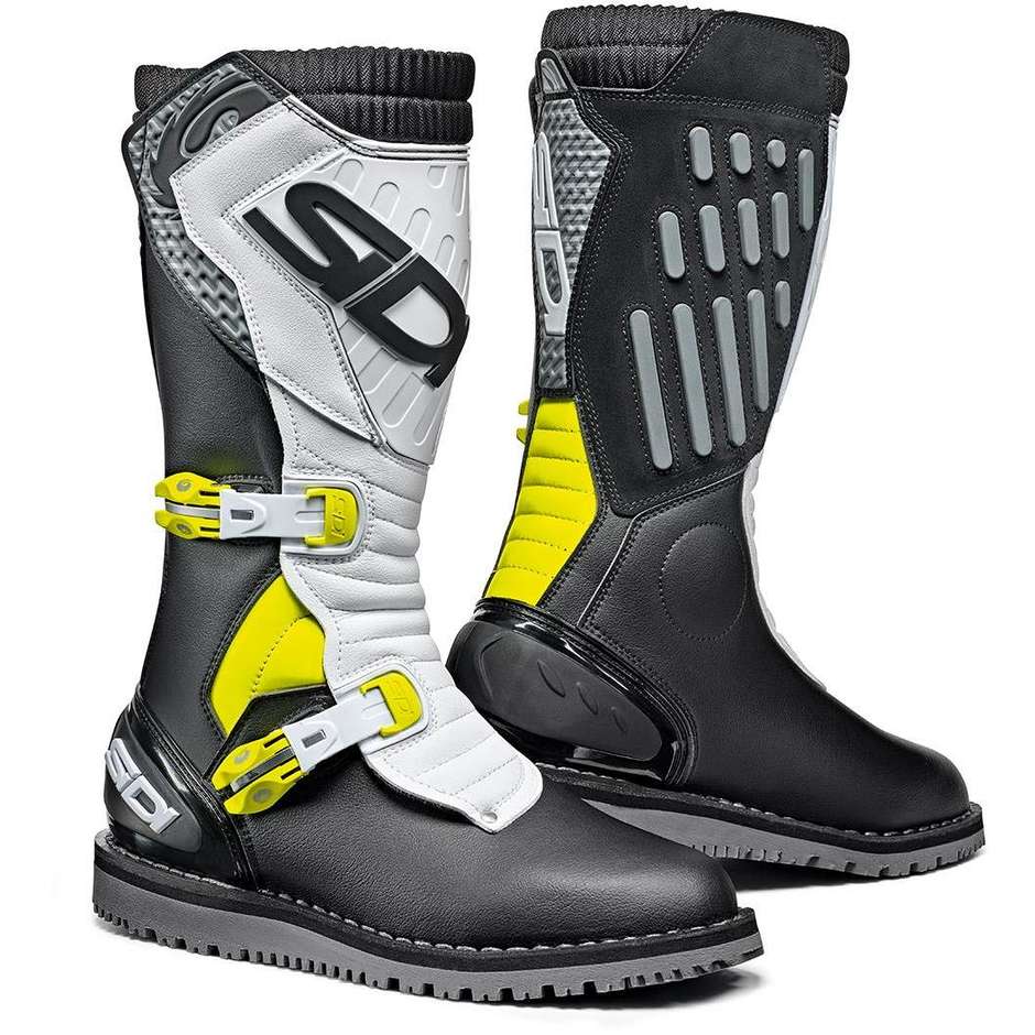 Sidi Stivali moto trial sidi trial zero.2 nero bianco giallo