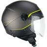 Casco Moto Jet CGM 167G FLO WAY Antracite Giallo - Visiera L taglia XL