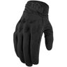 Guanti Moto in Pelle e Tessuto Icon ANTHEM 2 Stealth Nero taglia M