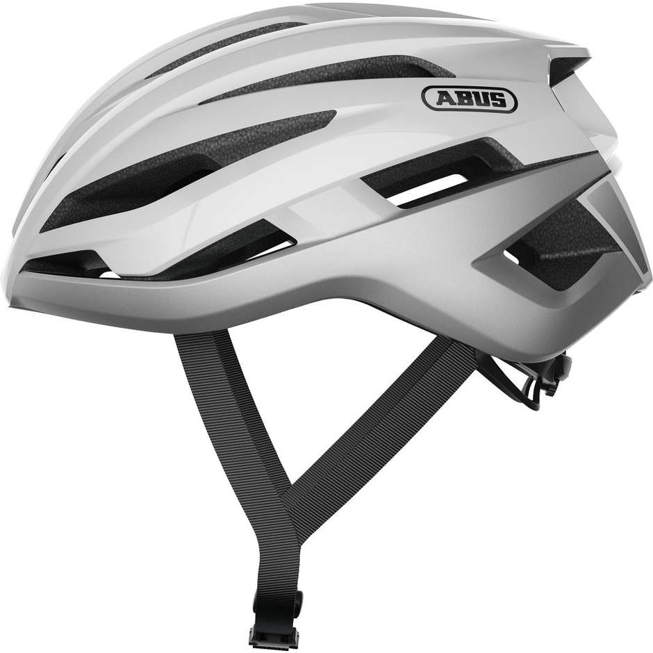 Abus Casco bici abus strada storm chaser bianco polar