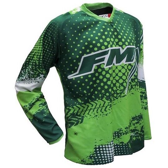 Fm racing Maglia moto cross enduro fm racing x26 force 003 verde fluo