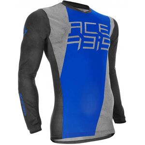 Maglia Moto cross Enduro Acerbis MX J-Track One Grigio Blu taglia XL