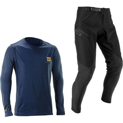 Completo Leatt Maglia e Pantaloni Mtb Gravity 1.0 Leatt Blu taglia XL Completo Leatt Maglia e Pantaloni Mtb Gravity 1.0 Leatt Blu taglia XL